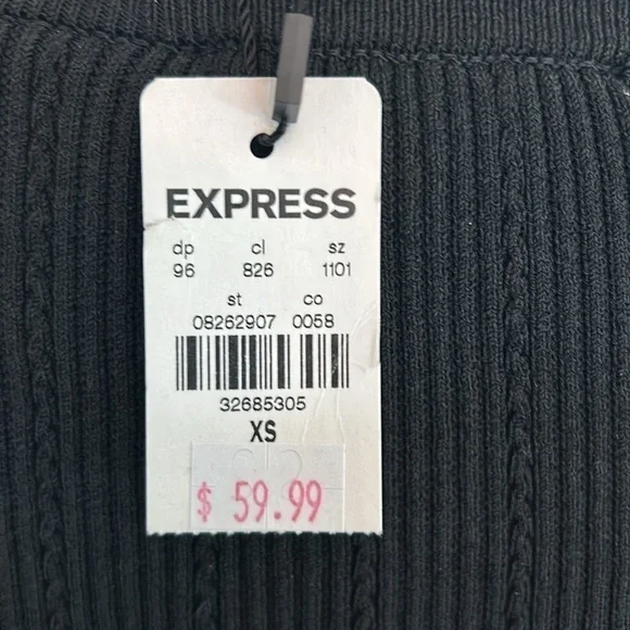 Express: NWT: Black Bodysuit: Size XS - Picture 6 of 9